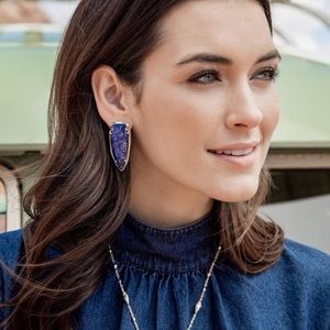 Kendra Scott - natural blue lapis earrings